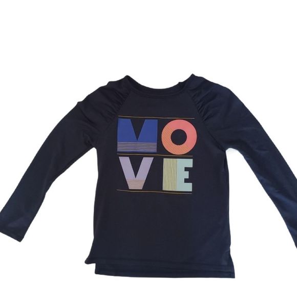 Girl's MOVE Performance Ruched Long Sleeve Shirt NWT - Picture 1 of 8